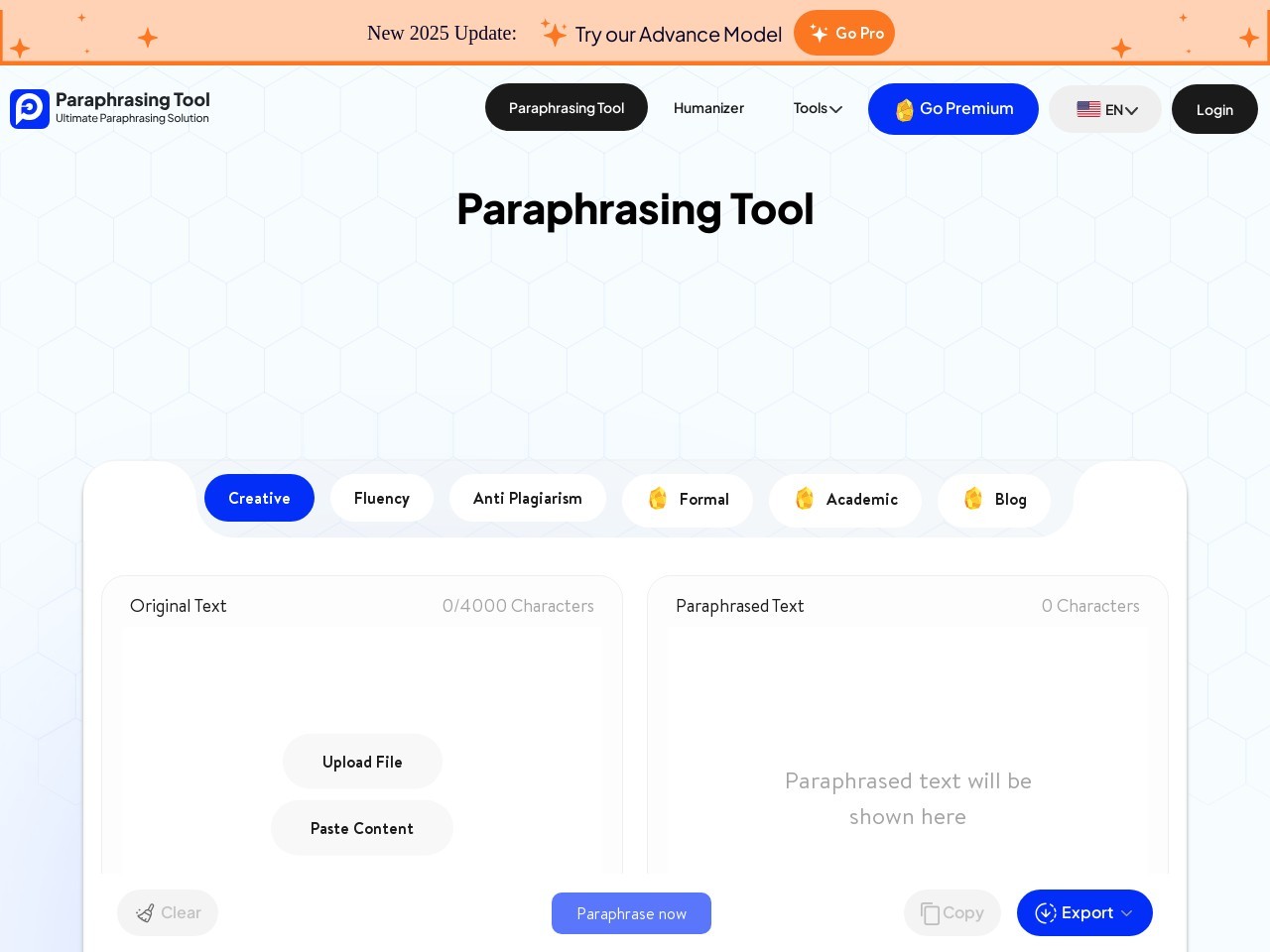 paraphrasing-tool.ai官网 – 免费的重述工具