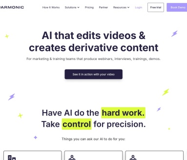 Parmonic: AI Video Assistant for B2B