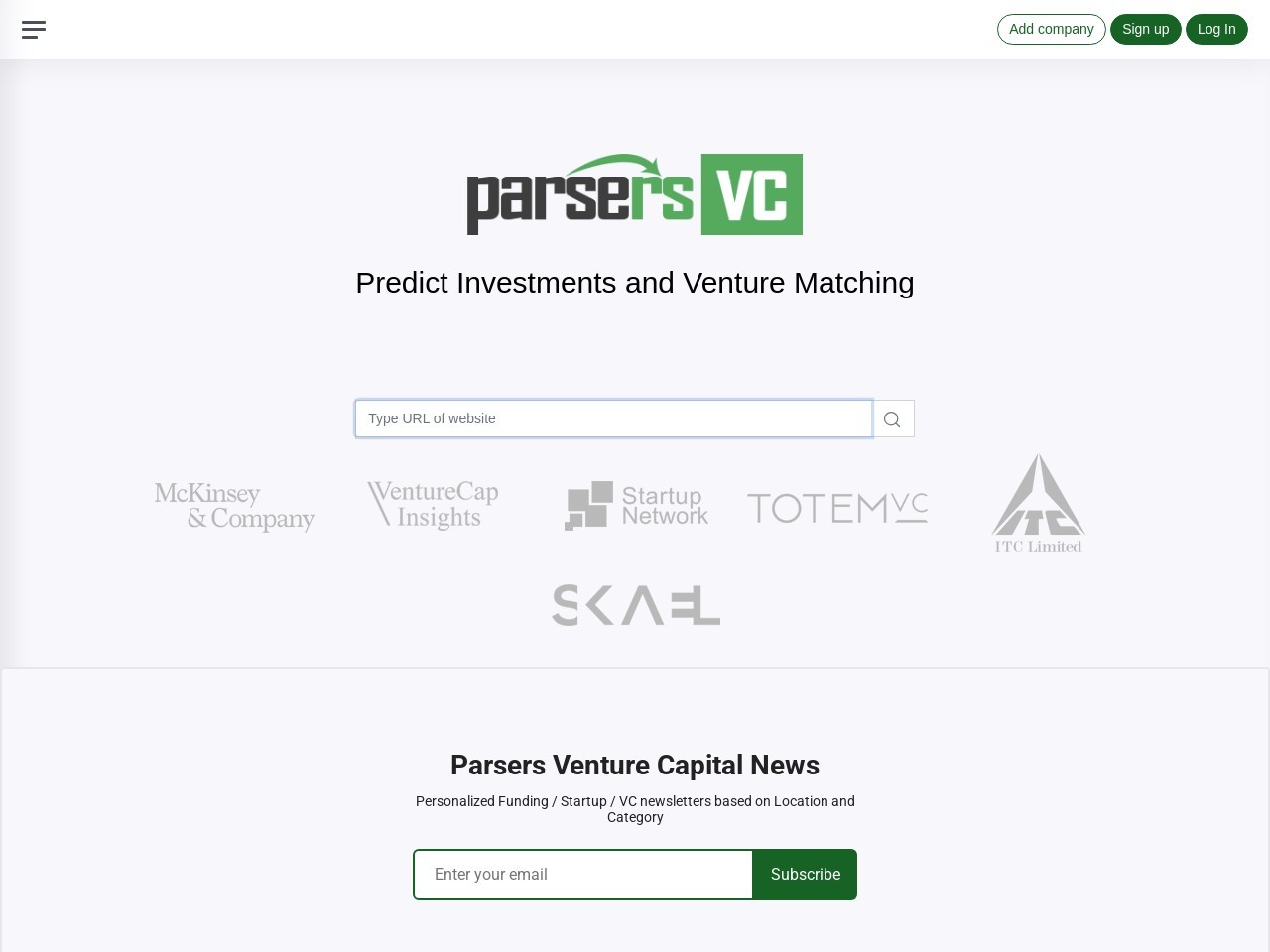 Venture Matching官网 – 基于AI的创业投资匹配平台