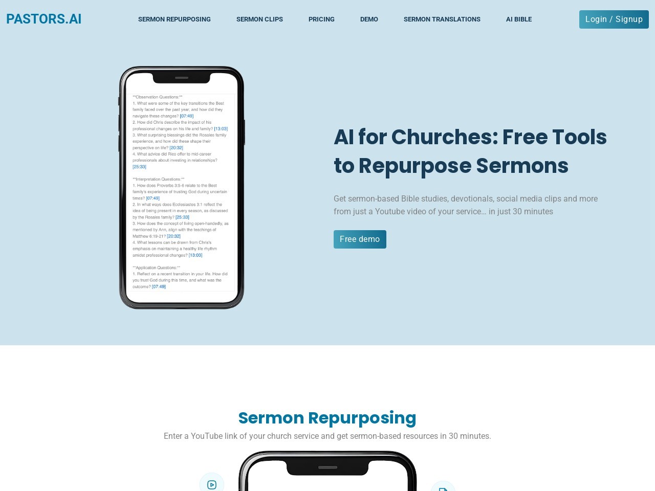 Pastors.ai官网 – 即时创建教会服务聊天机器人