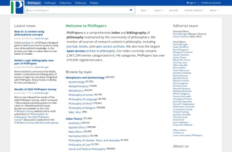 PhilPapers: Online Research in Philosophy
