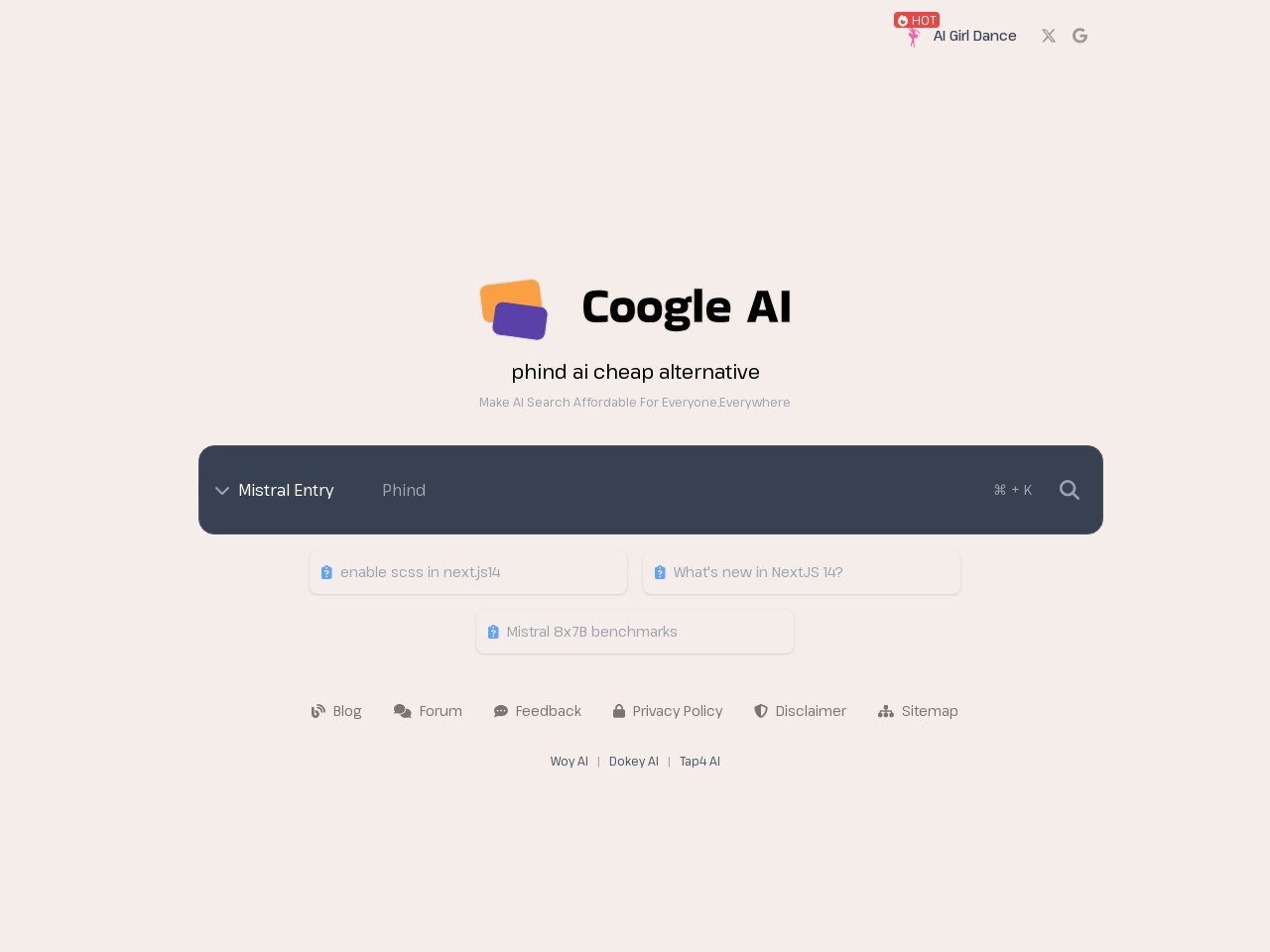 Phind AI Alternative官网 – 经济实惠的AI搜索引擎