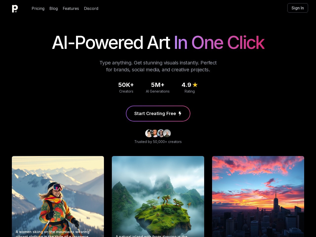 PhotoGenius.ai官网 – AI驱动的视觉创作平台