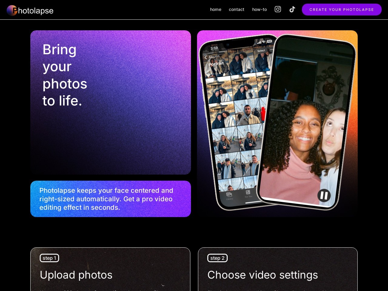 Photolapse AI官网 – 利用AI制作闪速视频