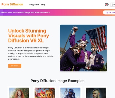 Try Pony Diffusion V6 XL online for free