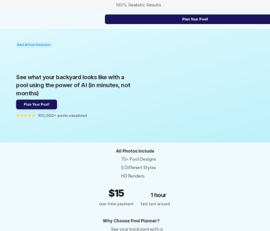 Pool Planner AI官网 – 用AI可视化你的梦想泳池