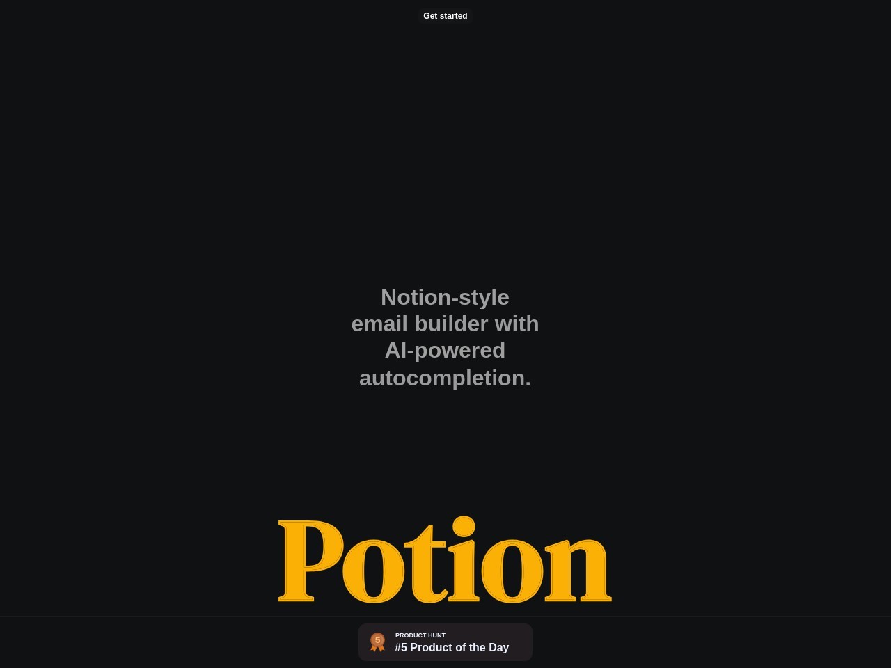 Potion官网 – 简易创建现代邮件模板