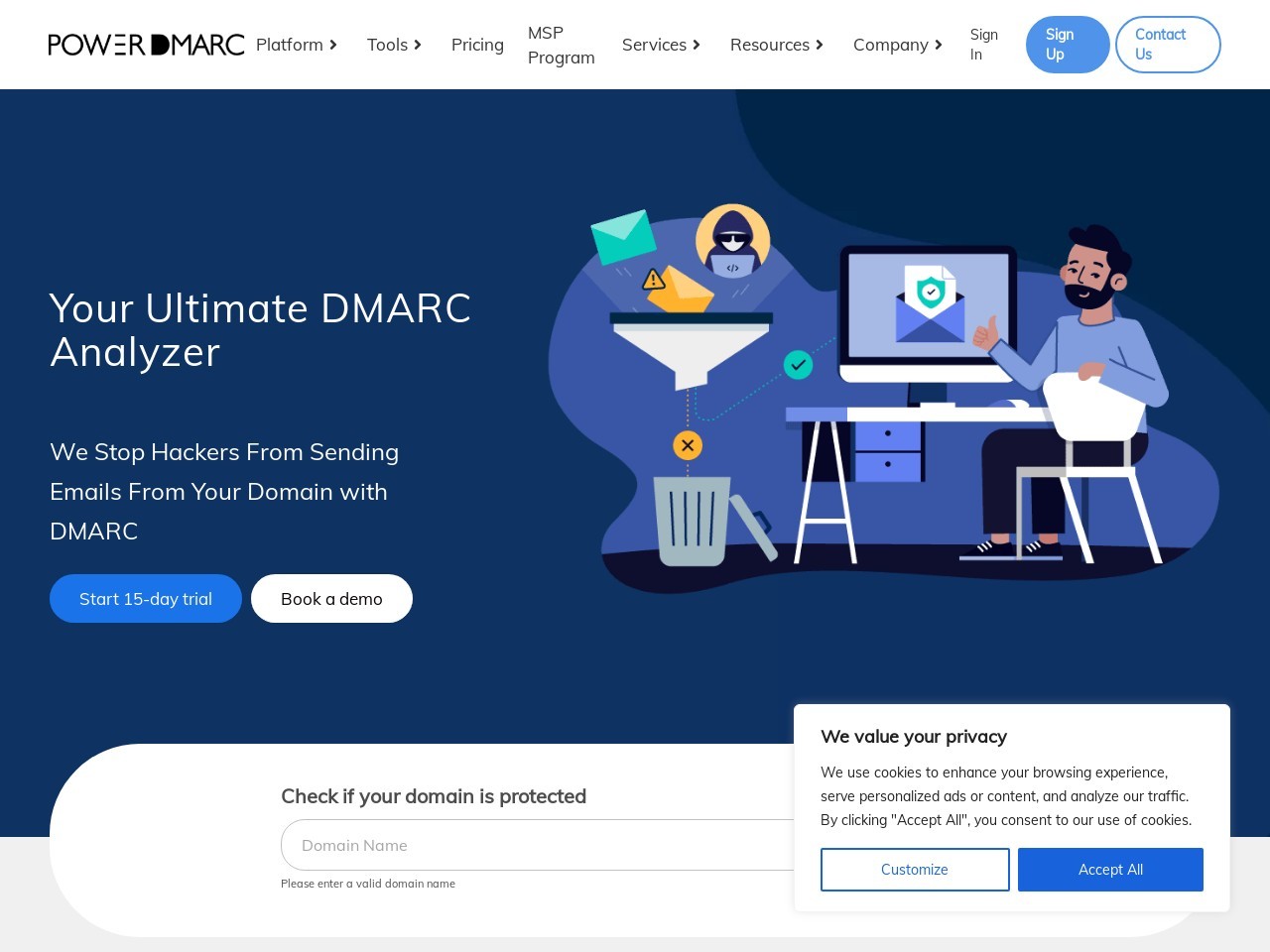 PowerDMARC官网 – 强大的邮件认证与安全平台