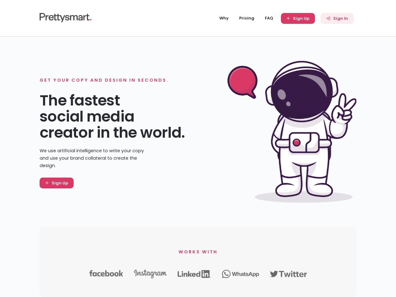 Prettysmart.co官网 – 全球最快的社交媒体创作者