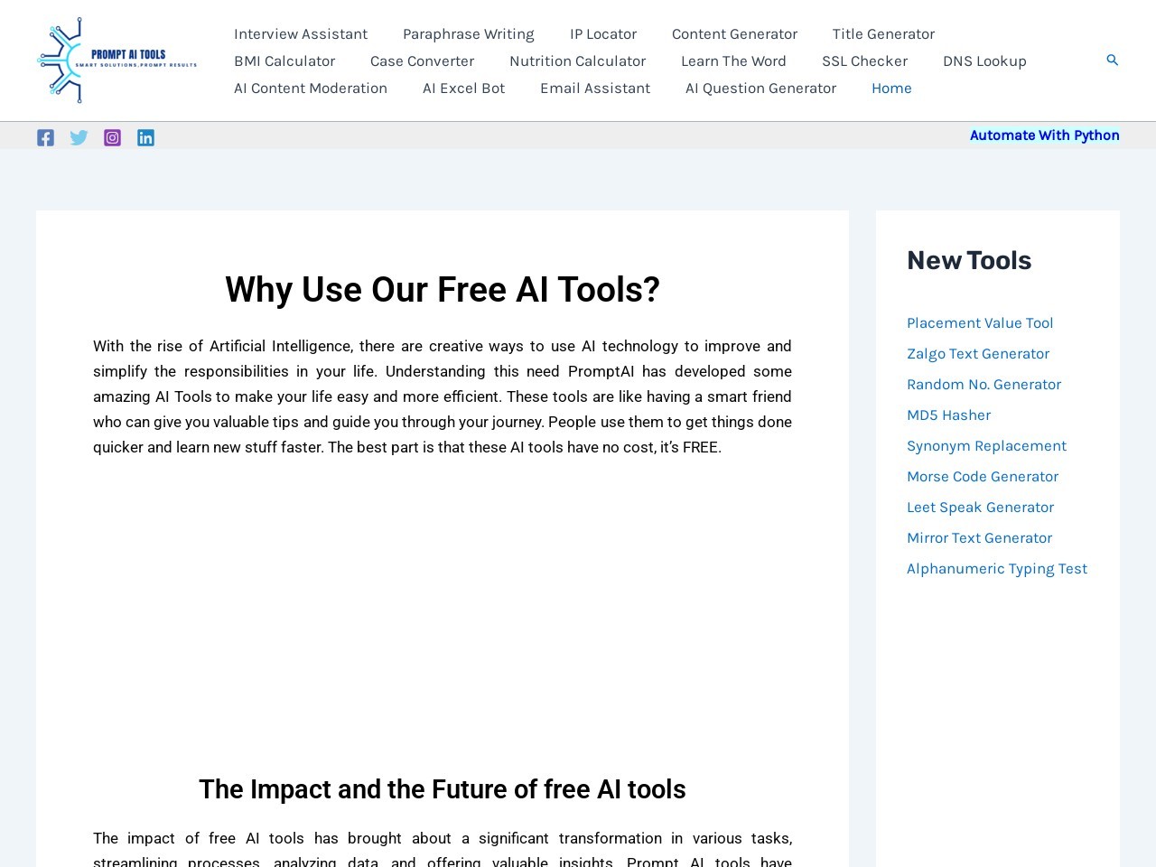 PromptAI Tools官网 – 帮助用户解决技术难题的AI工具