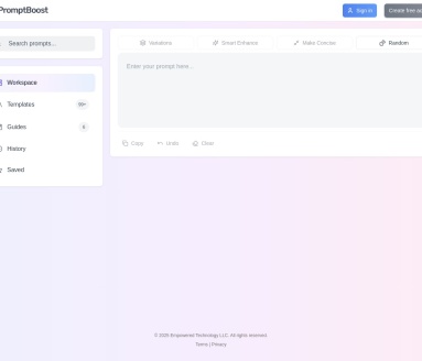 PromptBoost官网 – 优化AI提示的平台