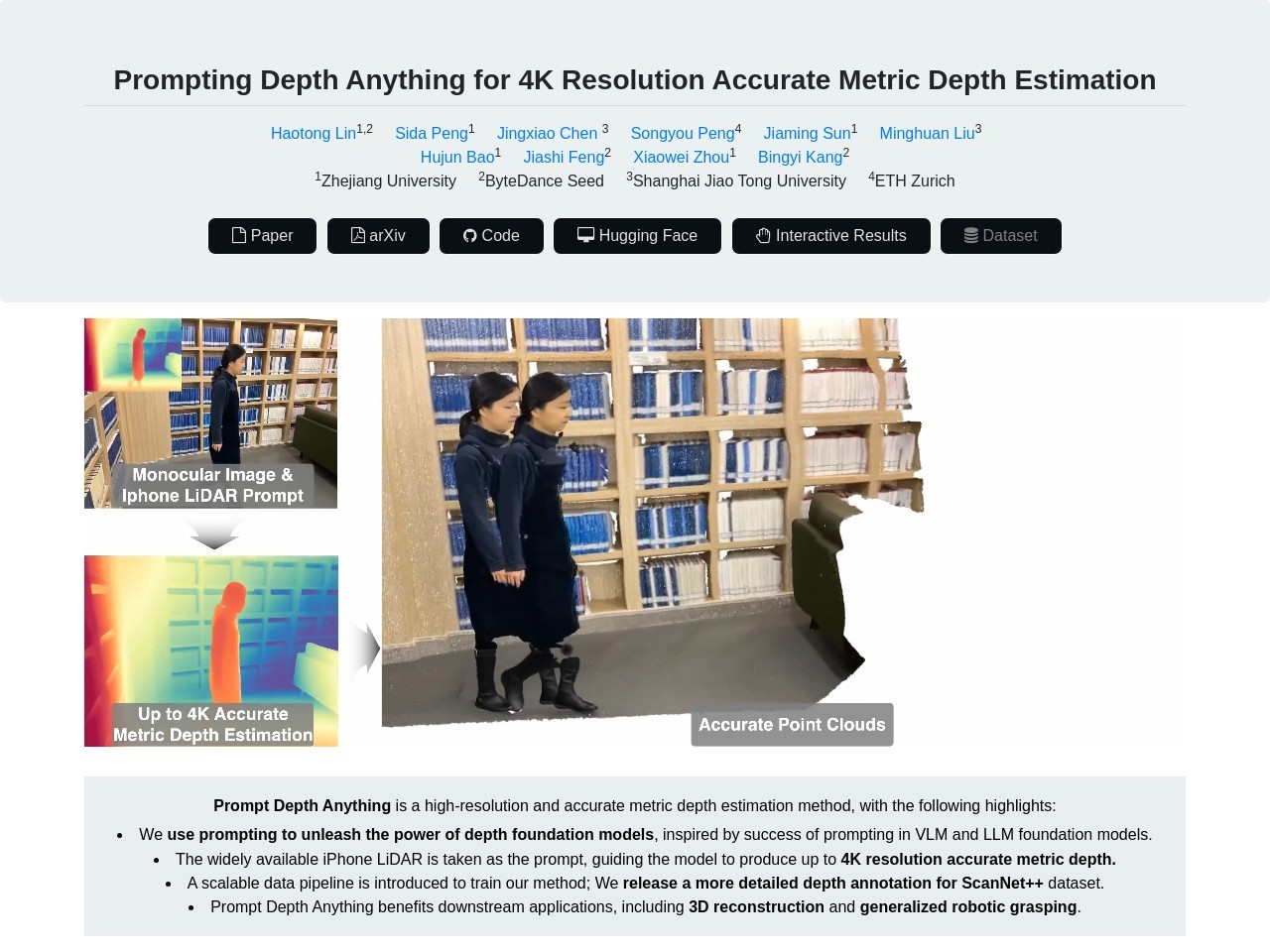 Prompt Depth Anything官网 – 高分辨率深度估计AI工具