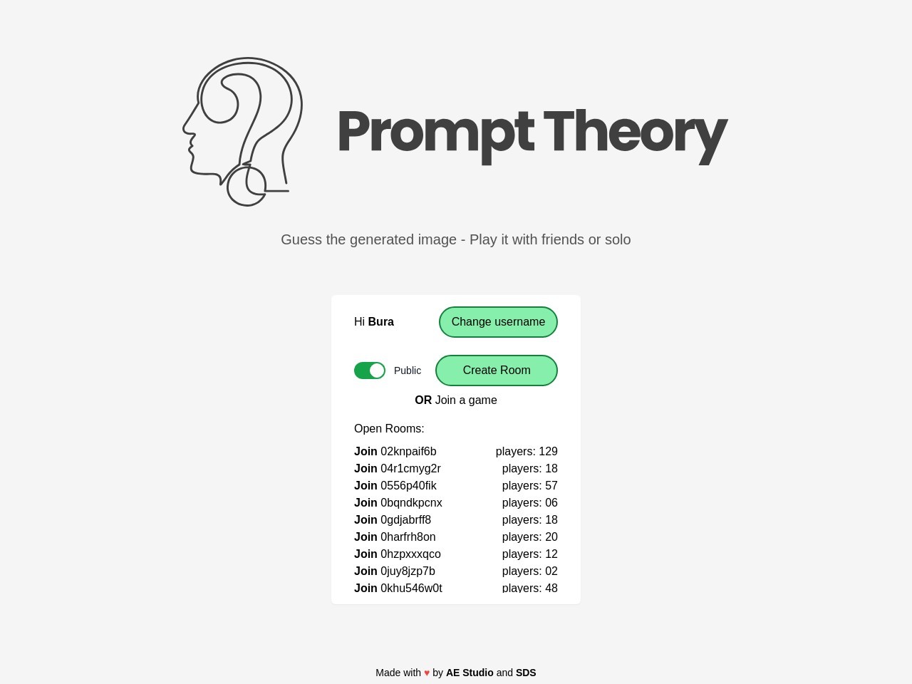 Prompt Theory by AE Studio官网 – 通过图像生成进行猜谜的应用