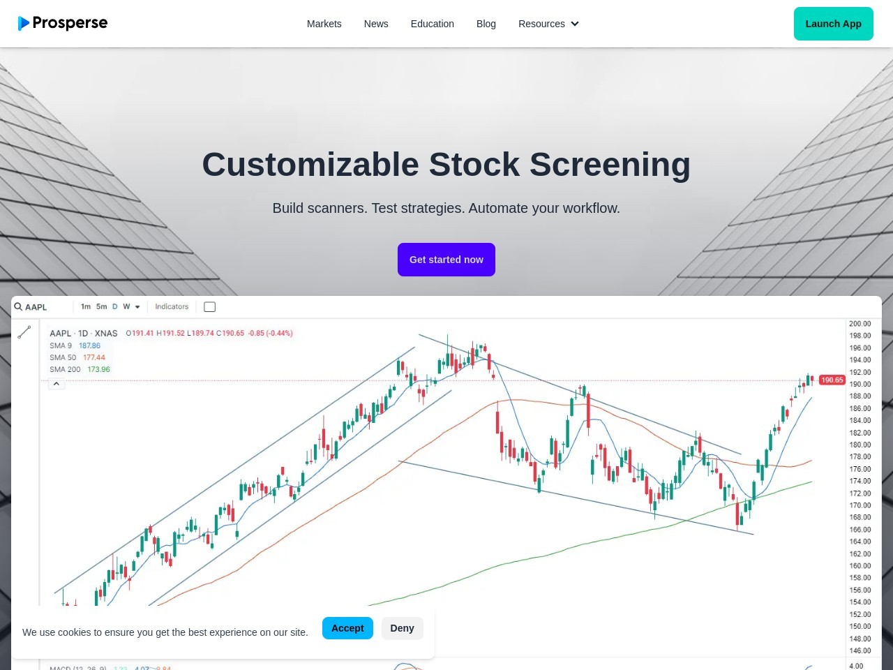 Prosperse – Automated Stock Scanner-为交易者提供24/7市场扫描工具
