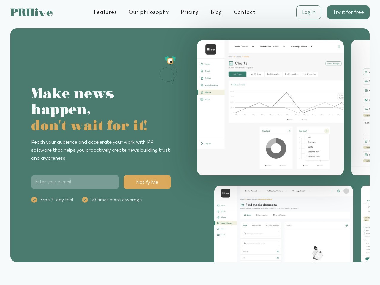 PRHive | Public Relations Software官网 – 主动的公关软件，助力故事创作