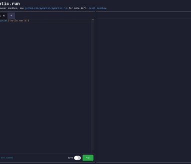 pydantic.run官网 – 浏览器中运行Python代码
