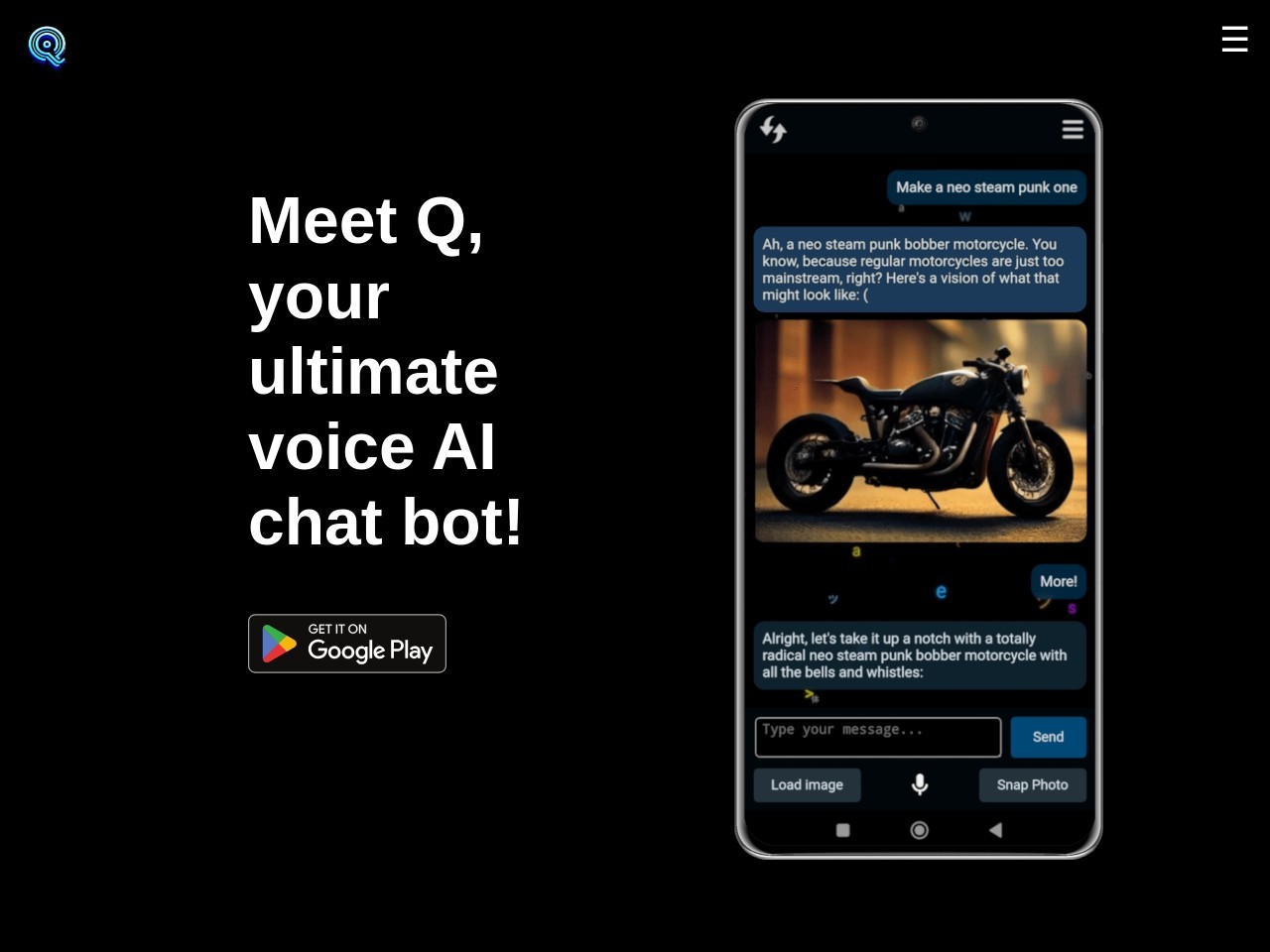 Q – The Ultimate AI Voice Chatbot-先进的AI语音聊天助手