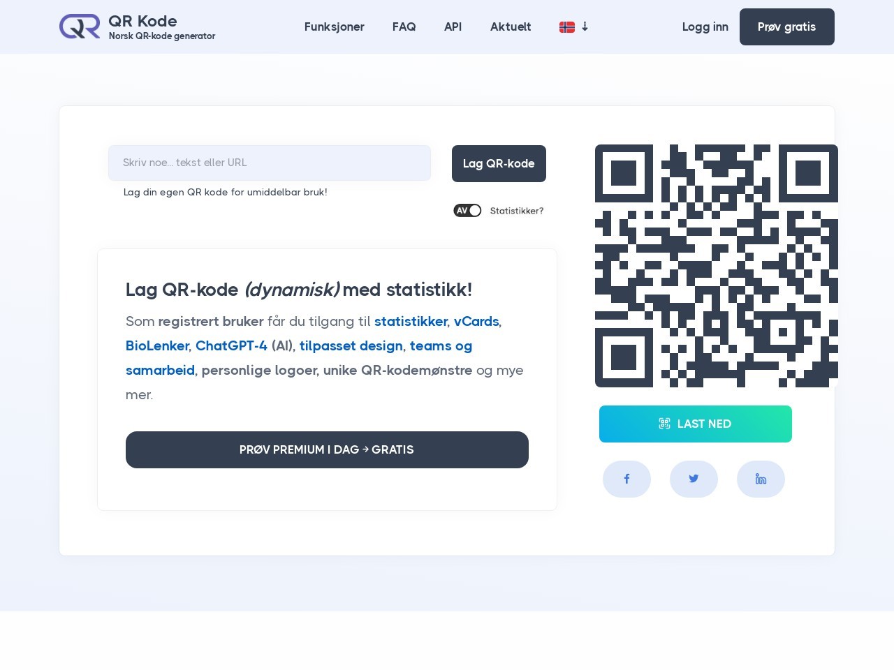 QR Code Generator – Premium-创建专业动态二维码
