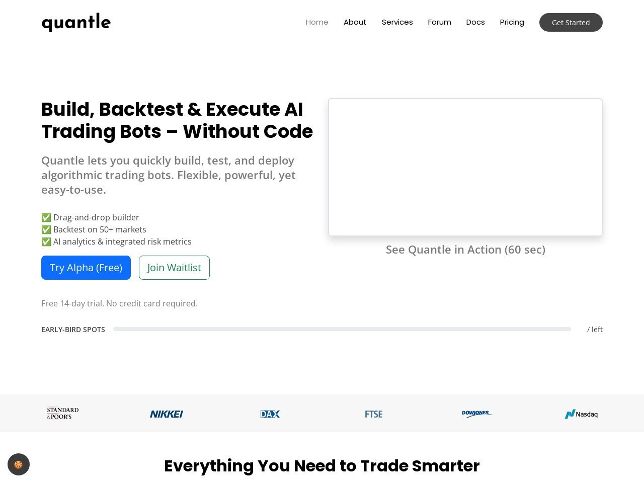 Quantle – Visual Backtesting-无代码的可视化回测平台