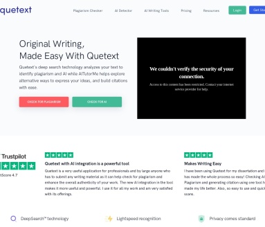 Quetext官网 – 先进的抄袭检测工具