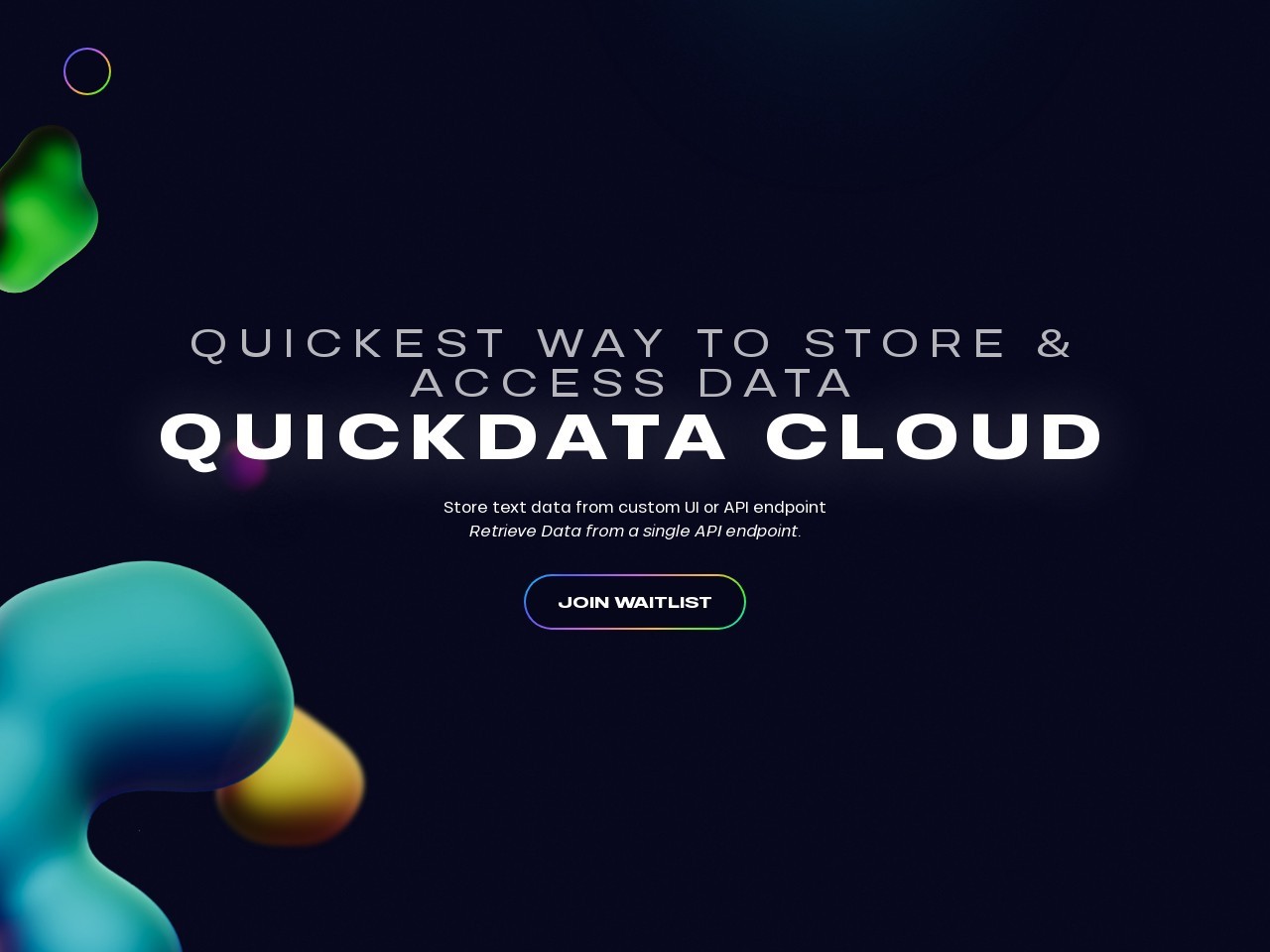 QuickData Cloud官网 – 简化数据交互的无代码平台