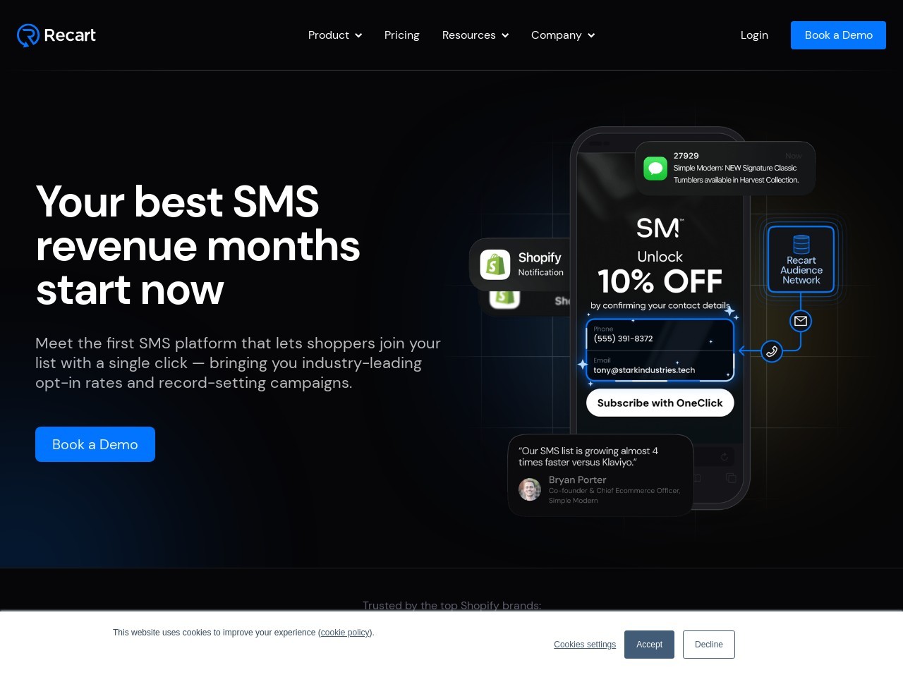 Recart官网 – 一个全面管理的SMS和AI平台