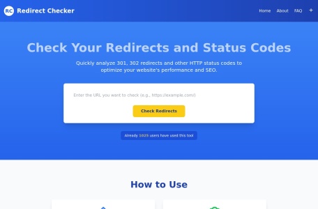 Redirect Checker网址重定向检测