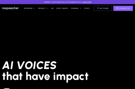 Respeecher官网 – 高质量的声音克隆工具