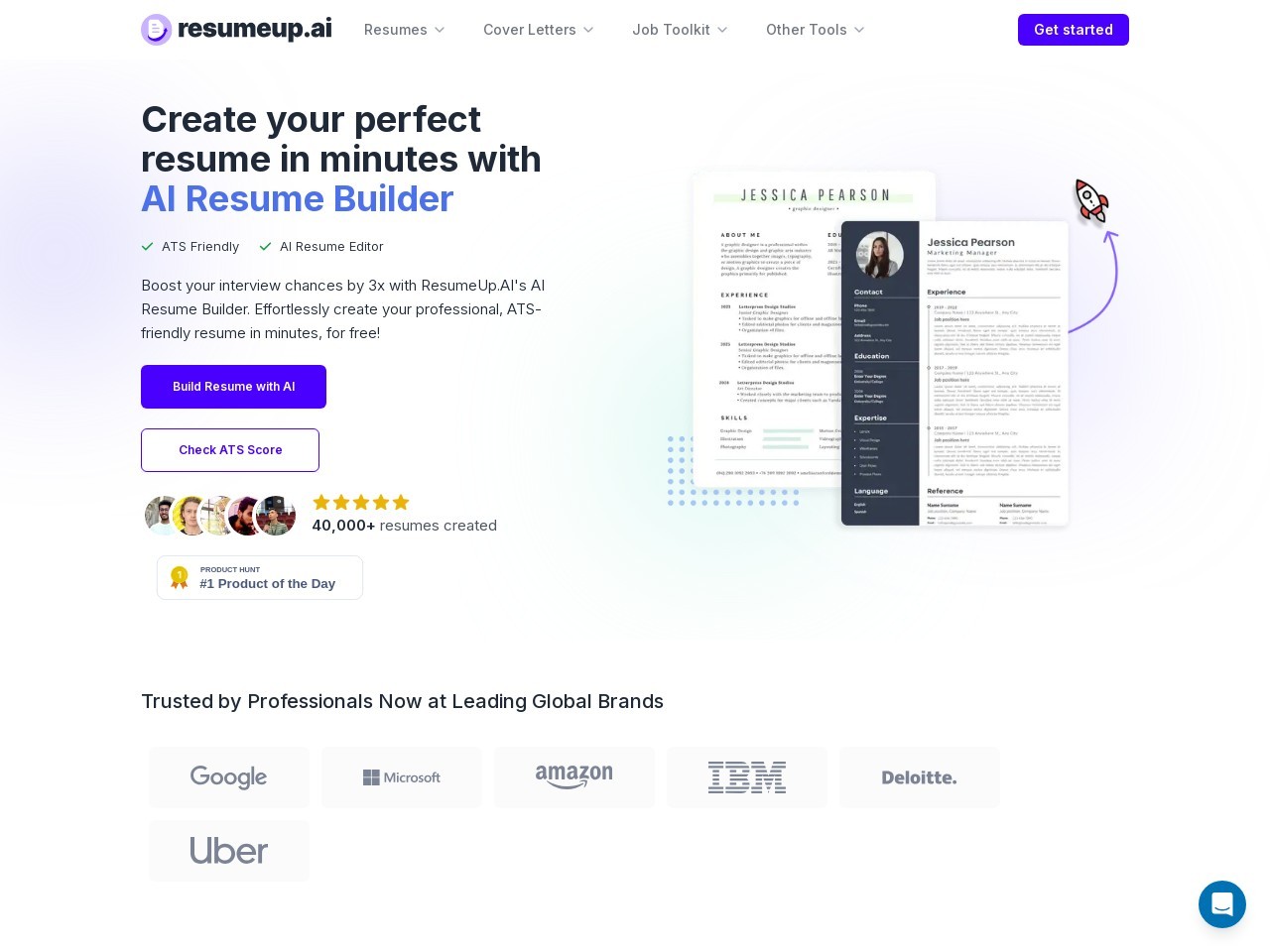 ResumeUp.AI官网 – AI驱动的简历生成工具
