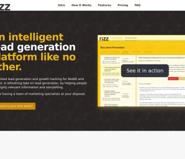 Rizz.farm官网 – AI辅助的潜在客户生成工具