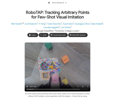 RoboTAP官网 – 基于点跟踪的机器人模仿学习系统