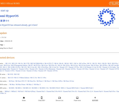 MIUIROMS MIUI ROM 下载网站
