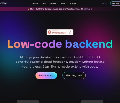 rowy.io官网 – 低代码后端解决方案
