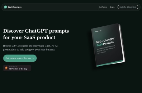 SaaS Prompts官网 – 助力SaaS产品成长的提示库