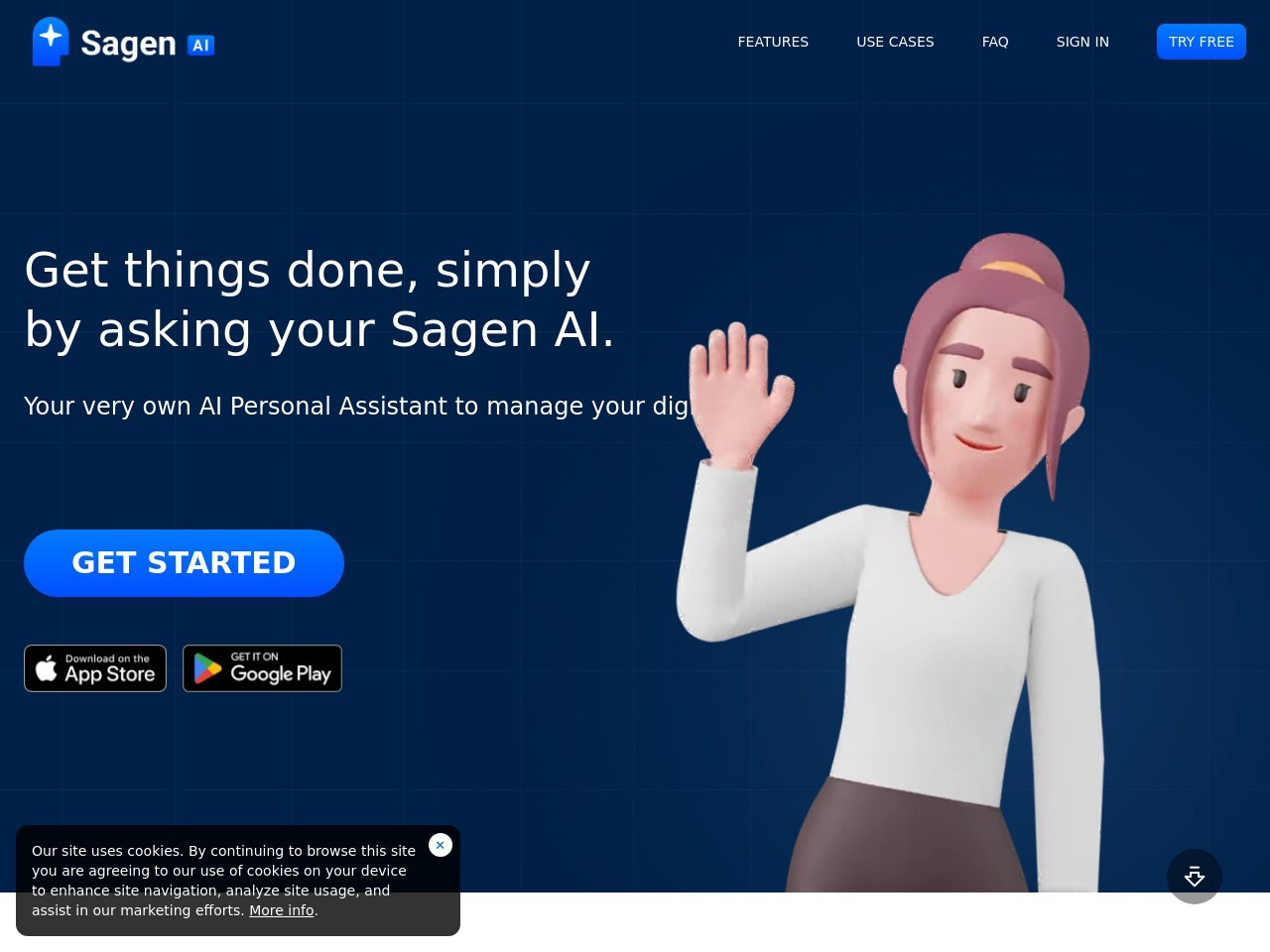 Sagen AI官网 – 个性化、实时的AI助手平台