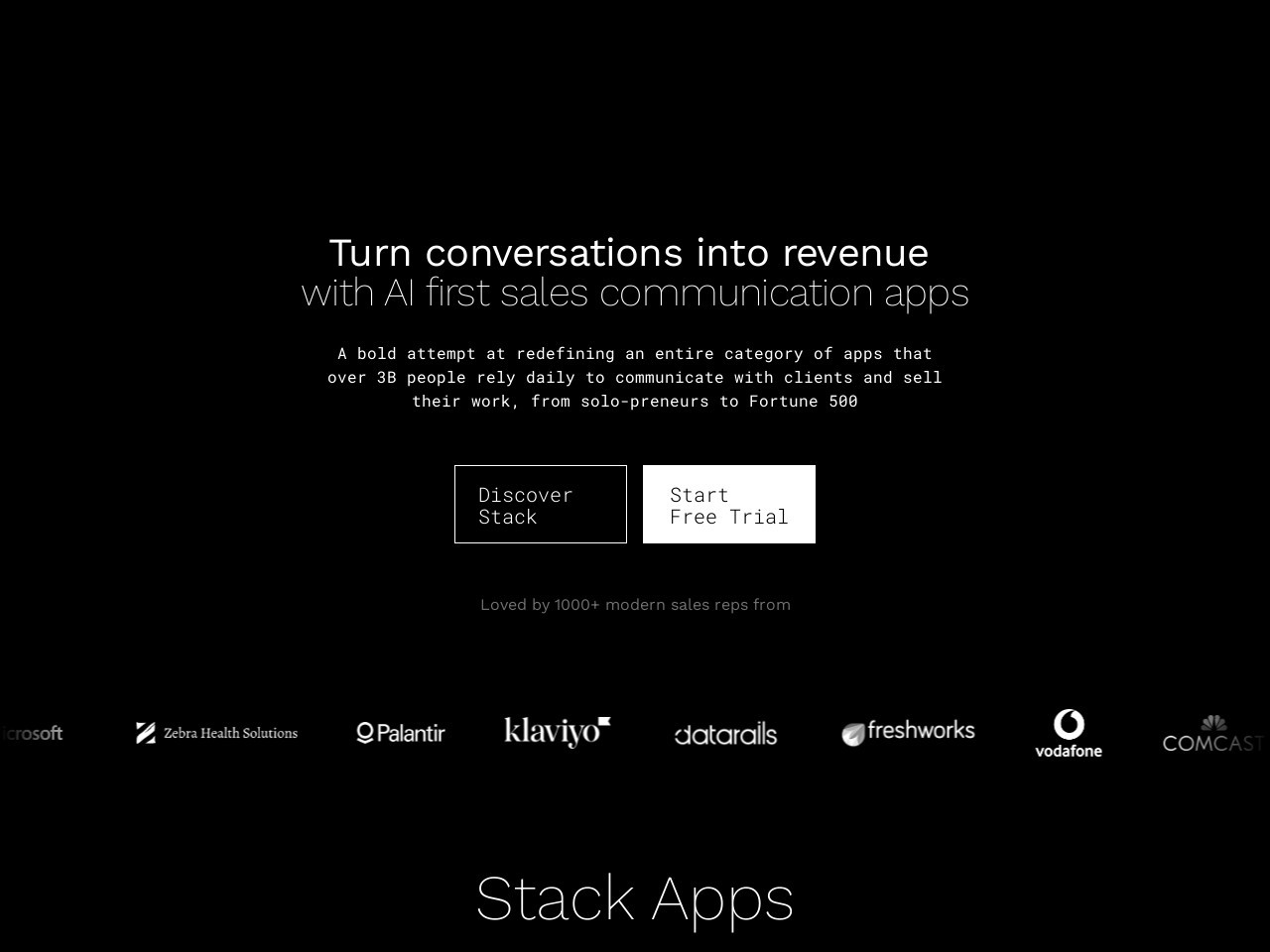 Sales Stack官网 – AI助力销售的沟通平台