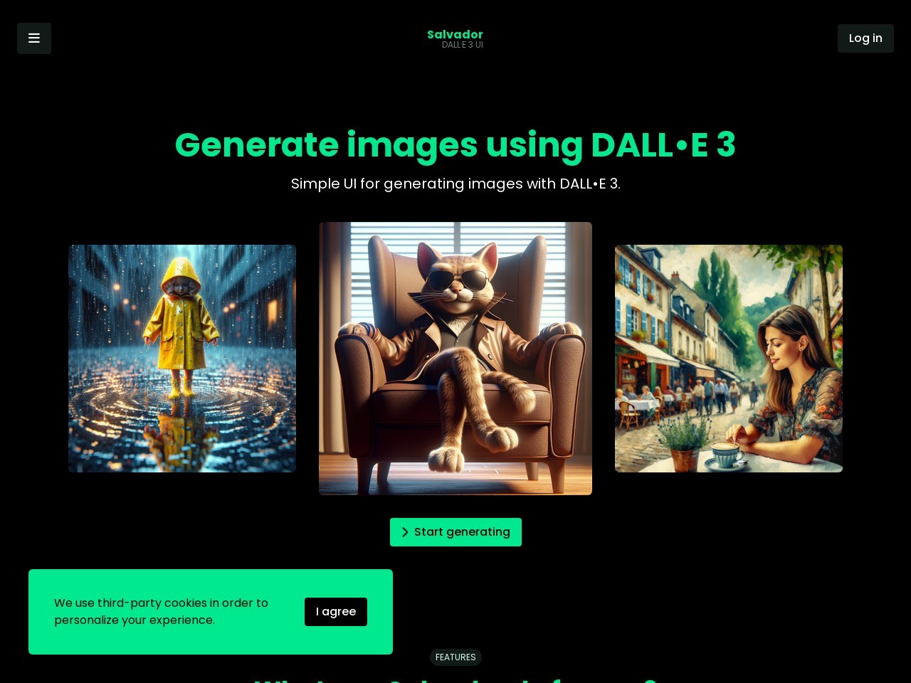 Salvador – DALL•E 3 UI-连接用户与DALL•E 3的直观界面