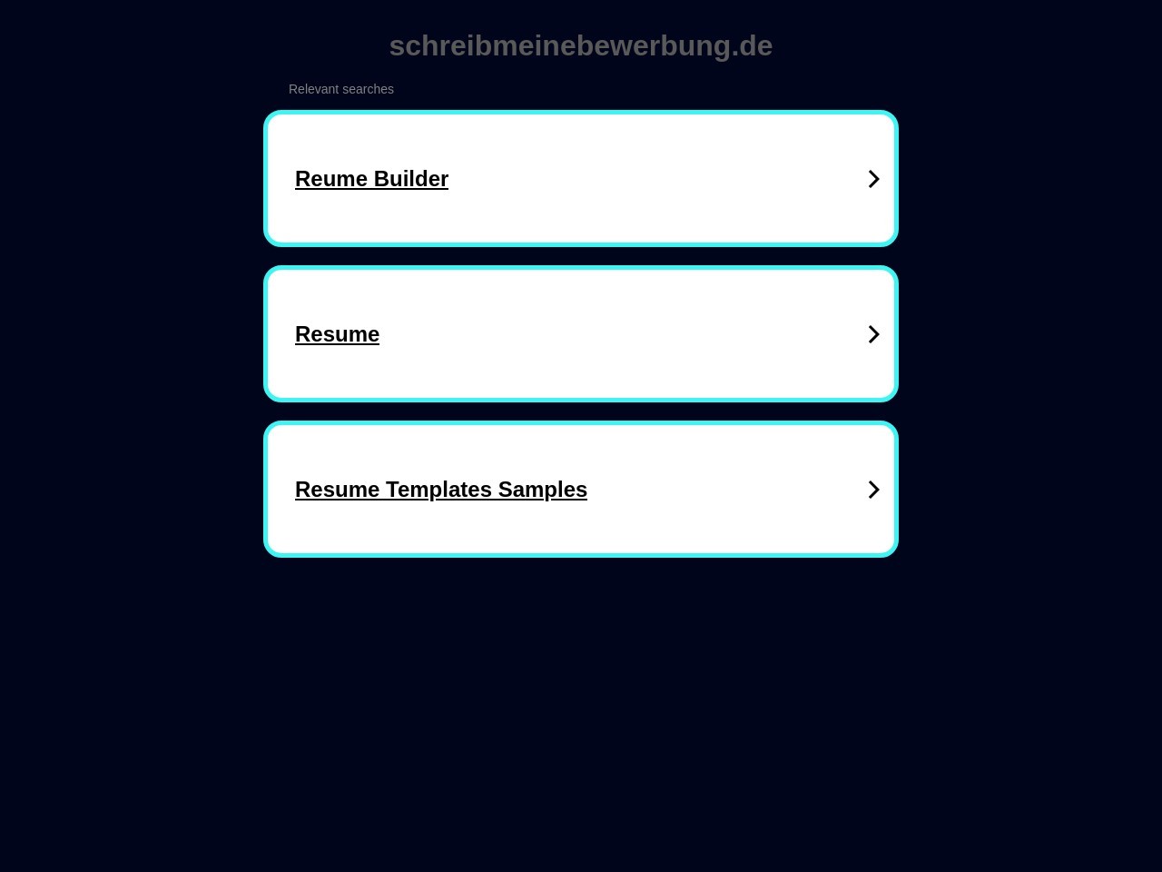 Schreib meine Bewerbung官网 – 智能生成个性化求职申请