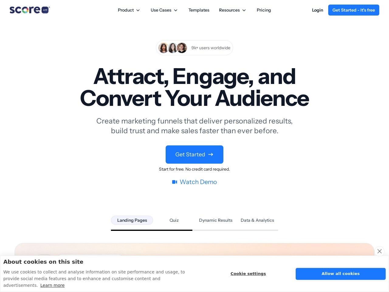 ScoreApp: Advanced Quiz Funnel Marketing | Quiz Software官网 – 轻松吸引潜在客户的问卷营销工具