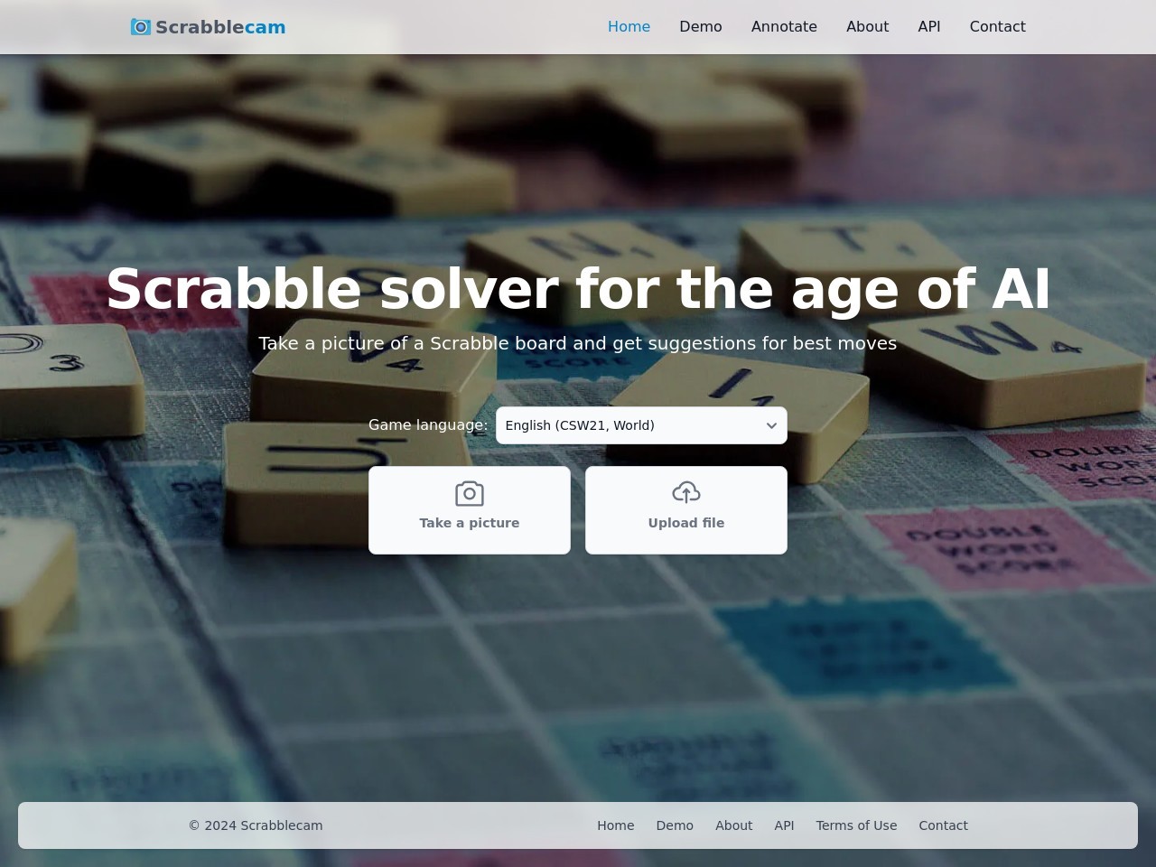 Scrabblecam官网 – 智能识别Scrabble棋盘，优化游戏策略