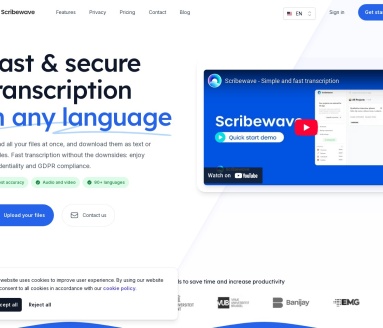 Scribewave官网 – 高效多功能的转录服务