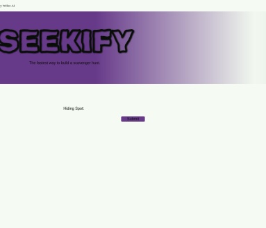 Seekify-创建寻宝游戏的有趣工具