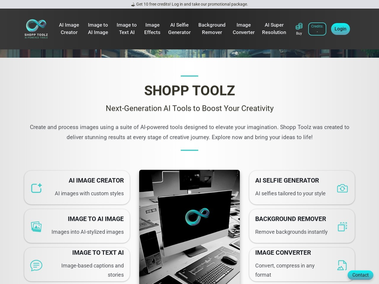 Shopp Toolz官网 – 全能的AI创意工具平台