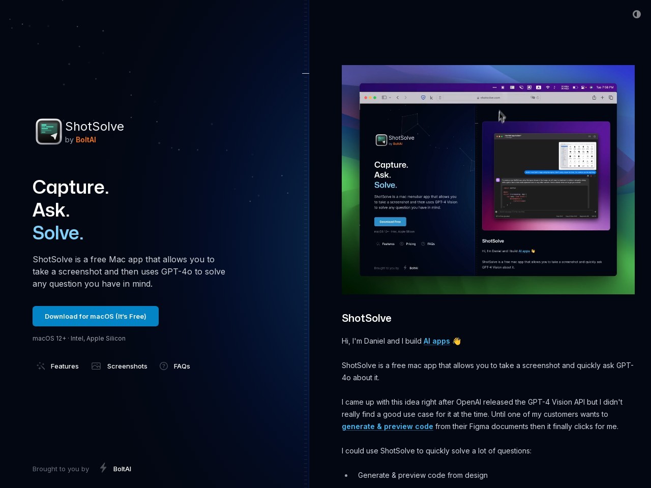 ShotSolve官网 – 快速从截图中获取信息的工具