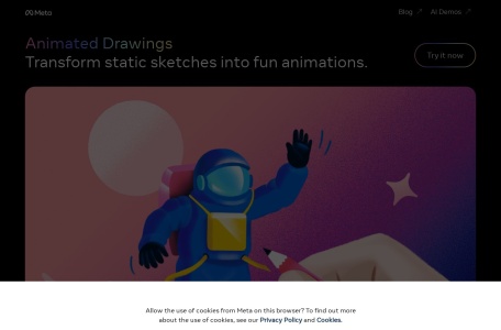 Animated Drawings官网 – 将静态草图转化为卡通动画