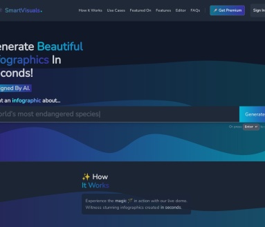 SmartVisuals.app官网 – AI驱动的图表生成工具