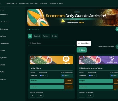 Soccersm Analytics AI官网 – 为足球比赛提供高准确度的预测和分析