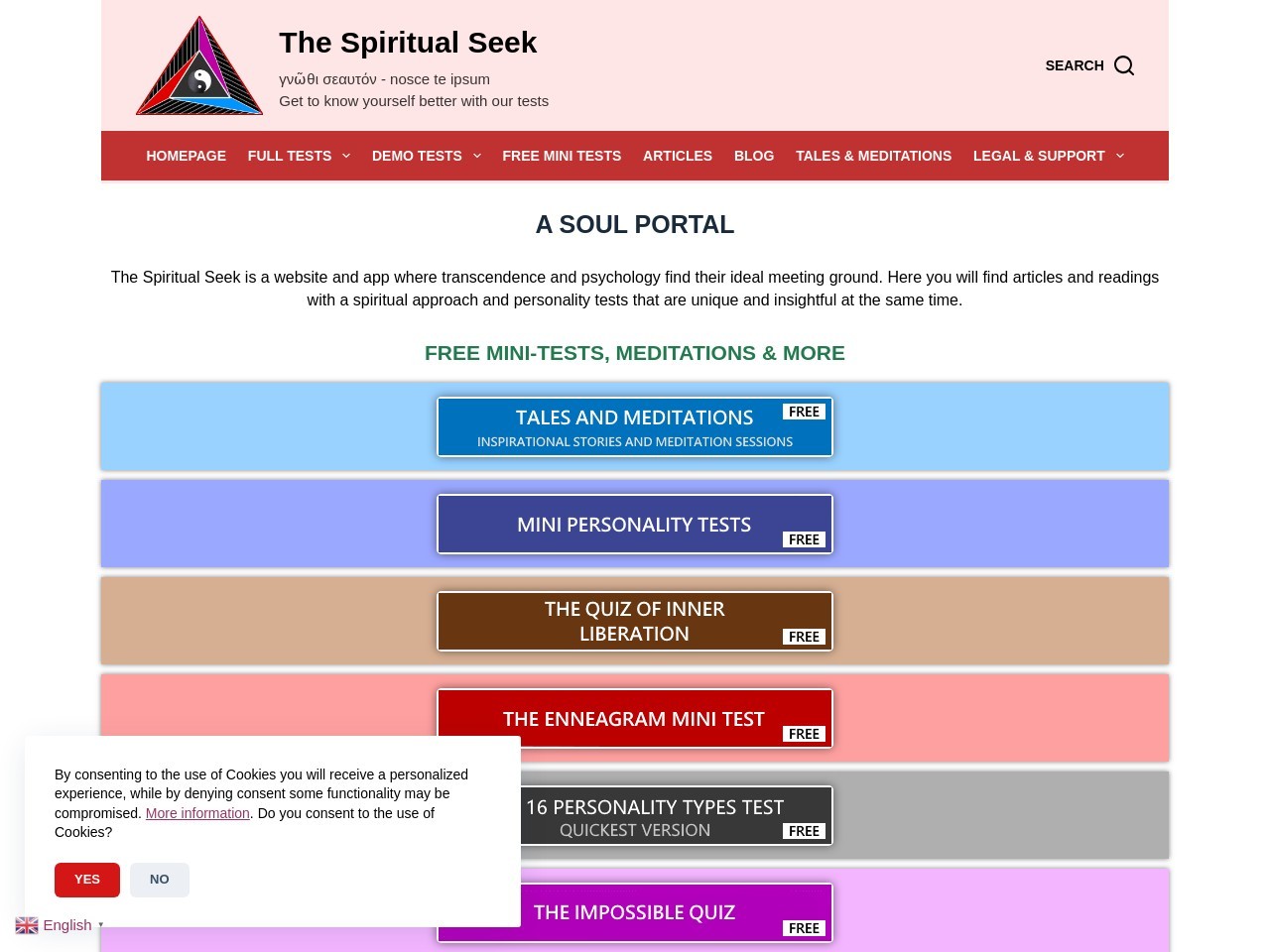 The Spiritual Seek官网 – 个性测试平台，洞察自我