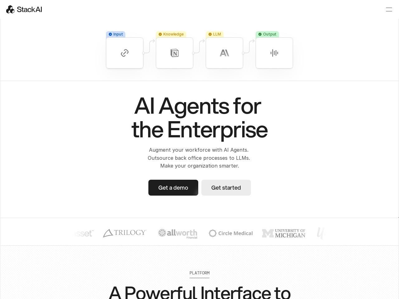 Stack AI官网 – 企业无代码AI平台