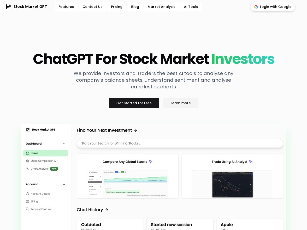 Stock Market GPT for Investment Research官网 – AI助力投资决策